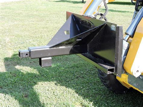 skid steer rear trailer hitch|skid steer trailer moving attachment.